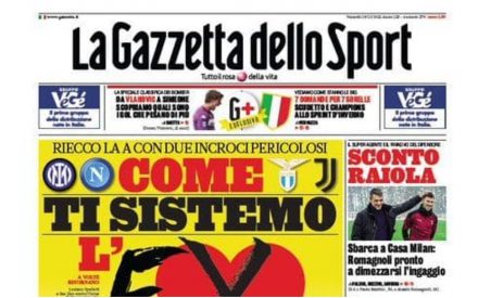 GLGS, DA RAIOLA COMPORTAMENTO “INACCETTABILE” VERSO LA “GAZZETTA”