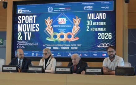 PRESENTATO IL 44° FESTIVAL FICTS “SPORT MOVIES & TV”: GUIRLANDE D’HONNEUR AD ALTAFINI E BRAGAGNA